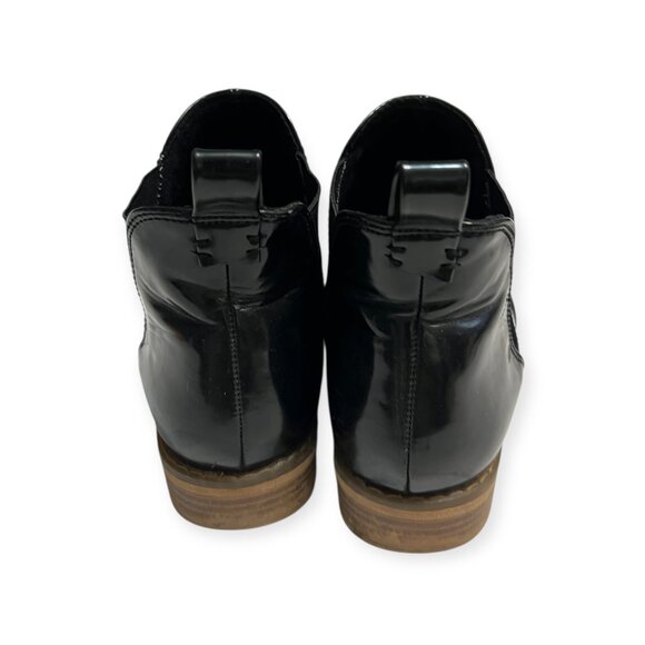 Rocket Dog Women’s Black Patent Chelsea Boots Size 9 – Low Heel Pull-On - Picture 4 of 7
